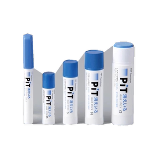 日本TOMBOW蜻蜓笔形变色固体胶棒笔PT-PC小清新便携笔形笔式胶水儿童小学生用DIY手工粘贴强力胶棒可更换替芯