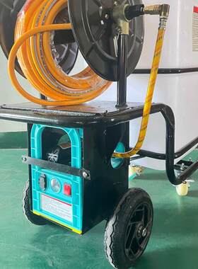 60L小型电动推车式喷雾器双泵打药机 蔬菜养猪场 自动收管清洗机