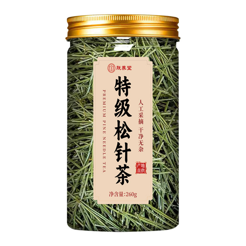 松针茶特级松针官方旗舰店正品长白山野外生松针茶松针叶