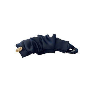 小号发量少缎面香蕉夹高马尾夹竖式发夹女2025新款高端后脑勺头饰