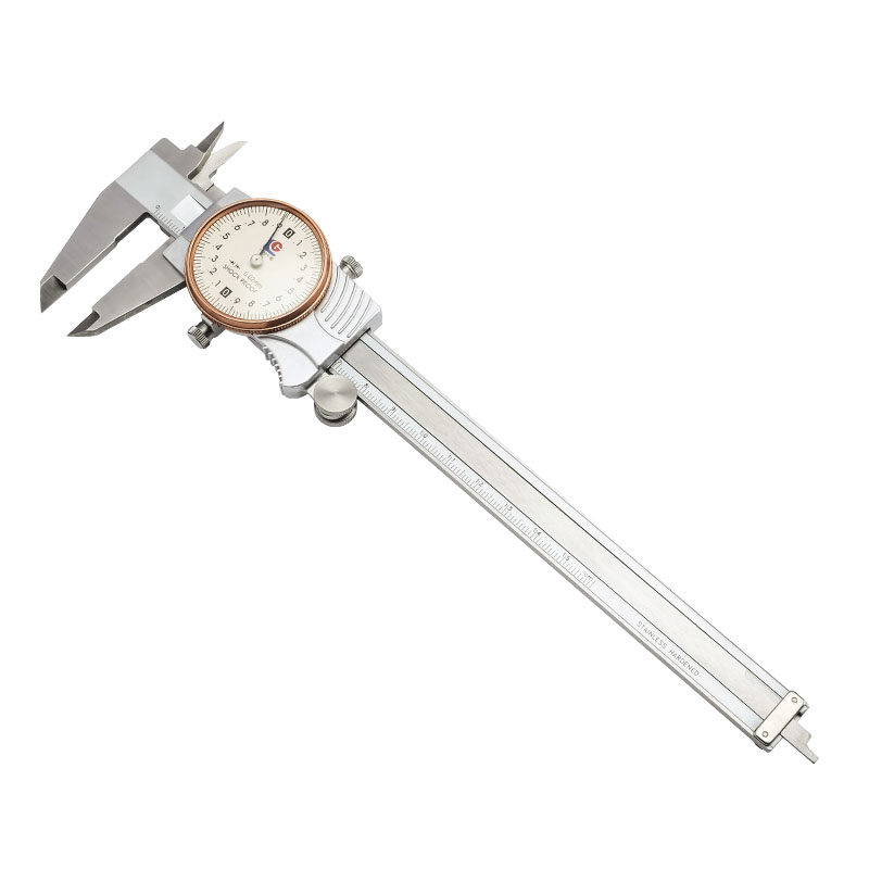 广陆带表卡尺0-150高精度不锈钢