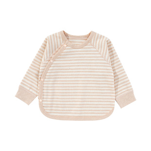 婴儿上衣纯棉春秋和尚服初生宝宝秋衣单件无骨新生婴儿儿打底衣服