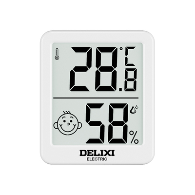 德力西高精度温湿度计室内家用