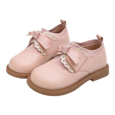 女童春秋真皮公主鞋软底小皮鞋