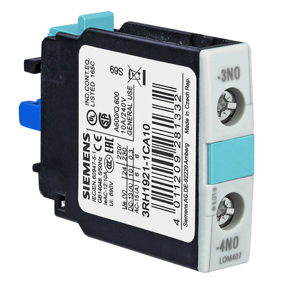 原装进口西门子接触器辅助触点 触头3RH1921-1CA10 3RH1921-1CA01