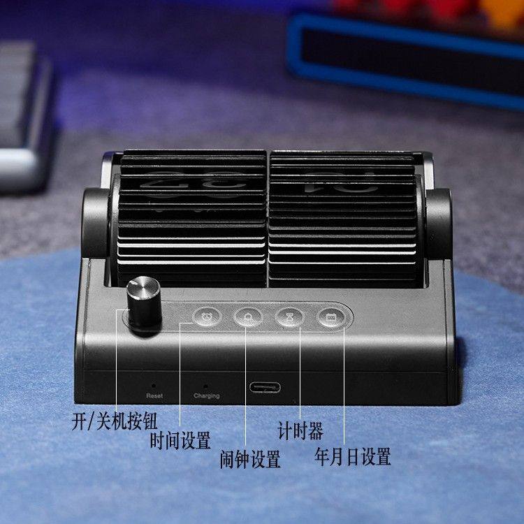 创意多功能时间管理计时器桌面闹钟日历机械时钟实用翻页可爱自动