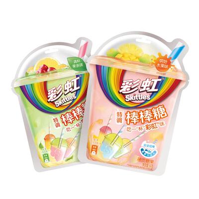 多口味棒棒糖彩虹水果味喜糖