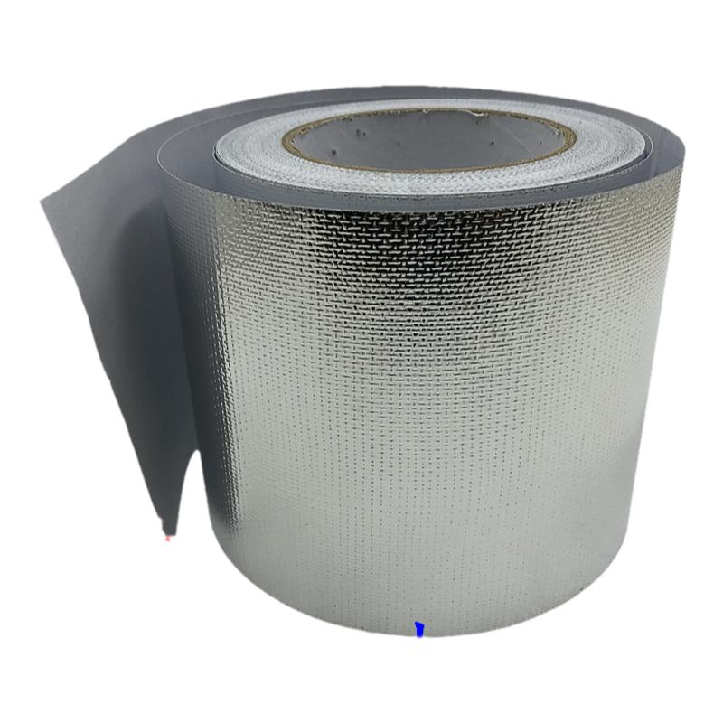 加宽20cm 50cm 1米宽铝箔布纤维胶带 玻纤铝箔胶带 铝箔玻纤耐高温保暖防晒灶台油烟机隔热工业空调管道包扎
