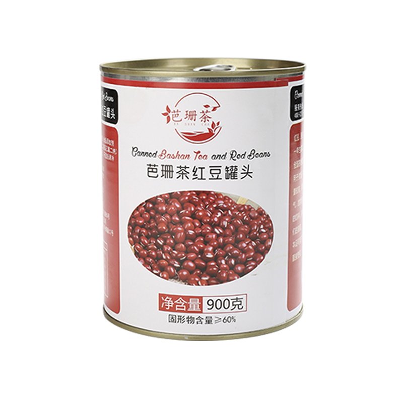 芭珊茶红豆罐头950g蜜熟红豆奶茶辅料用糖水开罐即食coco甜品商用