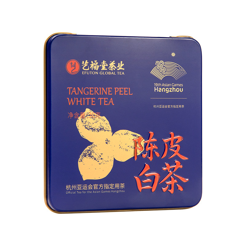 艺福堂陈皮白茶品鉴装30g高山福鼎老白茶寿眉小方片官方旗舰店