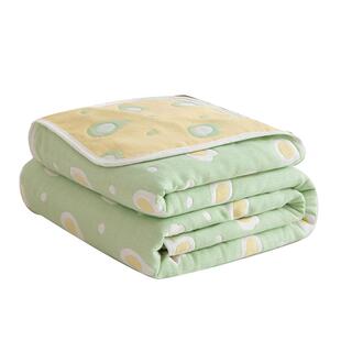 无印良品全棉六层纱布毯办公室午睡沙发毯纯棉儿童毛巾被空调盖毯