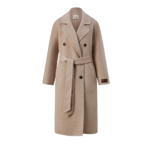 【绵羊毛+牦牛绒】Eland衣恋毛呢外套女长期主义长款羊毛大衣冬