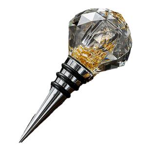 金箔水晶葡萄酒专用红酒瓶塞真空密封通用软橡胶塞子家用轻奢创意