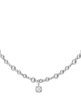 方糖珍珠母贝项链女高级感