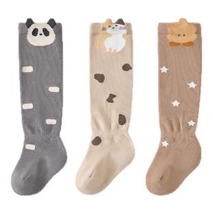 童泰婴儿袜子新生儿抗菌长筒袜儿童高筒袜男童女童无骨袜头宽口袜