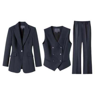 高智通勤风~深灰色职业三件套