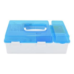 医用家用血糖仪便携护理管理测试使用收纳分类便携药品一体塑料盒