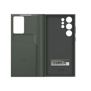 新款三星s23ultra手机壳适用插卡式翻盖智能视窗s24/s22十手机套简约高级商务男女情侣款超薄全包防摔保护壳