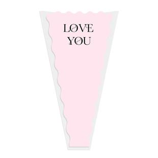 情人节鲜花多支袋opp透明花束花艺单只袋网红美人鱼鲜花包装材料