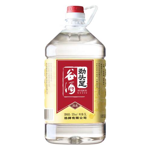 劲牌 50度5L劲头足谷酒基酒粮食酿造毛铺酒水桶装 劲酒官方旗舰店