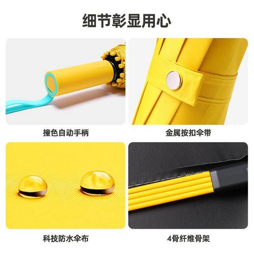 72骨结实全自动遮阳伞防晒太阳伞男士两用雨伞号大雨女折叠晴