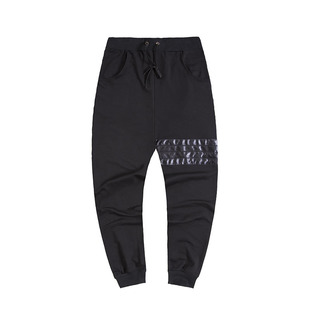 夏季男士加长休闲罗马布卫裤大码潮男印花加长115厘米条纹运动裤