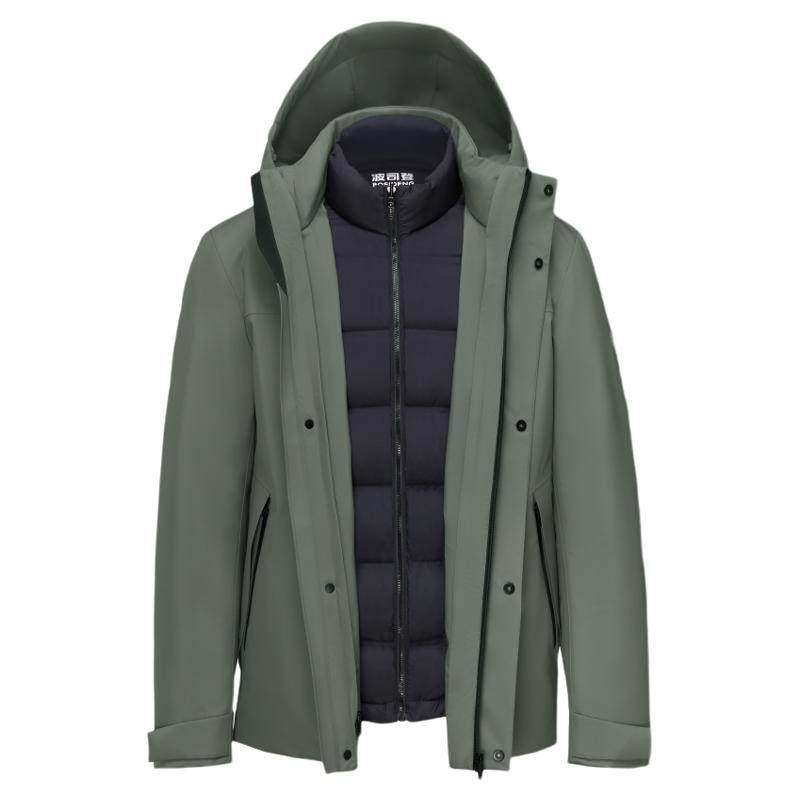 波司登鹅绒羽绒服男士短款保暖