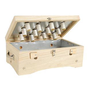 桐木轻便艾灸盒木制通用全身随身灸箱背部腹部腰部艾炙盒子家用