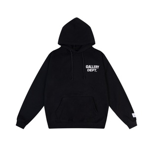 GALLERY DEPT HOODIE美潮高街字母印花秋冬运动休闲加绒连帽卫衣