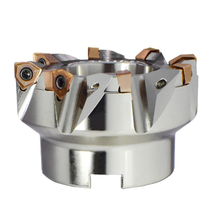 90度直角平面快进给铣刀盘WNMU040304/060408双面六角开粗铣刀片