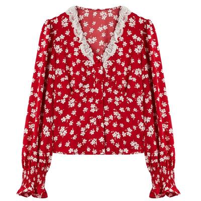 秋水伊人优雅长袖衬衫