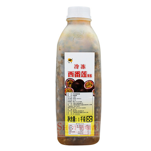 廉庆冷冻西番莲果酱1000g速冻百香果原汁浆非浓缩百香果榨汁 包邮