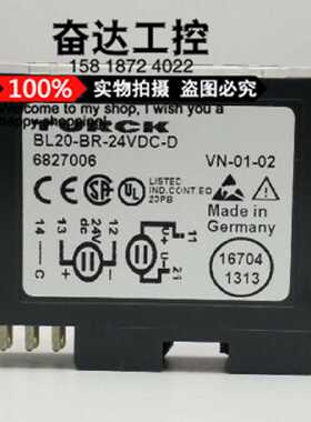 议价全新原装正品德国图尔克模块 BL20-BR-24VDC-D 现货6827006