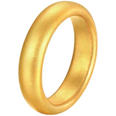 足金古法送礼传承素圈