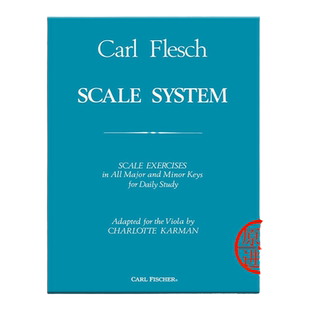 中提琴音阶体系 卡尔弗莱什 考级用书 Carl Fischer费舍尔原版乐谱书 Flesch Scale System for Viola O2921