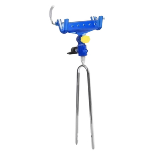 鱼竿支架加固海杆支架炮台自锁鱼竿架杆手钓鱼两用多功能地插自动