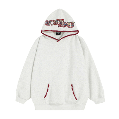 INSstudios贝壳贴布绣连帽卫衣