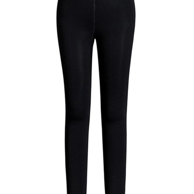 鄂尔多斯市纯羊绒裤女外穿加绒加厚高腰踩脚保暖无缝一体打底裤冬