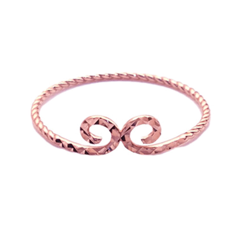 纯 紫金585紫金 14K玫瑰金彩金女紧箍咒戒指个性送礼精选款正品