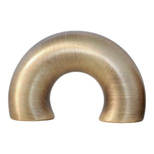 复古简约黄铜拉手马蹄型柜门抽屉衣柜门把手中古风橱柜鞋柜小拉手