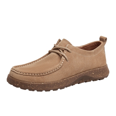 天美意2025秋新款休闲百搭户外系带复古潮流男工装鞋DSX58CM5