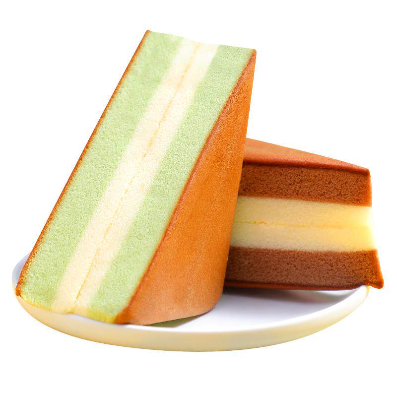 甘小鲜三明治抹茶味鸡蛋蛋糕巧克力三角蛋糕学生早餐面包整箱