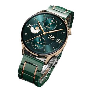 适用荣耀手表4pro表带GS4新款陶瓷荣耀GS3智能运动手表magic2男款高级镜月翡翠风范GS4PRO替换带女表链非原装