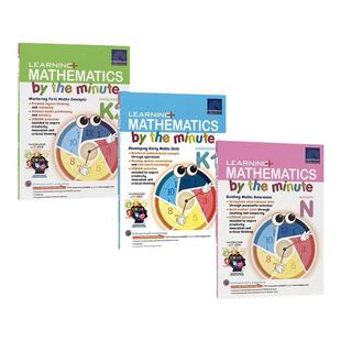 SAP Learning Mathematics by the minute N-K2 新加坡数学练习册 学习系列 幼儿园3册 培养数学思维 特色STREAM 英文原版进口教辅