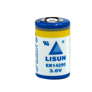 LISUN力兴ER14250 PLC电池3.6V仪表电池1/2AA台达PLC电池er14250