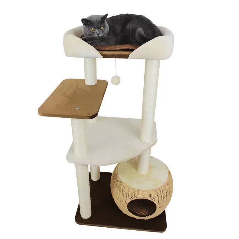 猫爬架猫窝一体大型布偶抓柱