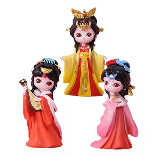 国色天香盲盒女孩手办国潮古风时遇春风敦煌飞天公仔摆件女生生日