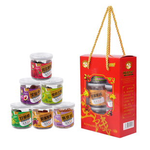 金顺盛六味斋蜜饯混合6口味即食干果礼盒闽南特产加应子杨梅年货