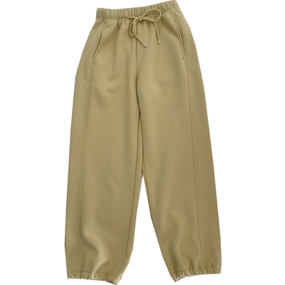 加绒阔腿休闲直筒裤束口运动裤