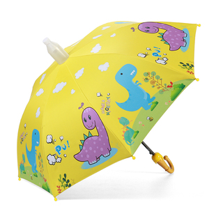 儿童雨伞男孩幼儿园女小学生上学专用自动晴雨两用宝宝恐龙太阳伞